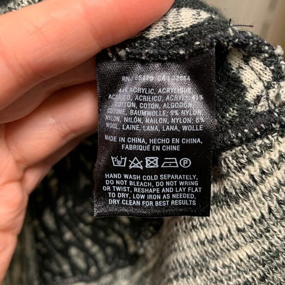 Anthropologie Moth Wool Textured Knit Long Sleeve Sweater Dress Size Medium Twee - Picture 8 of 8